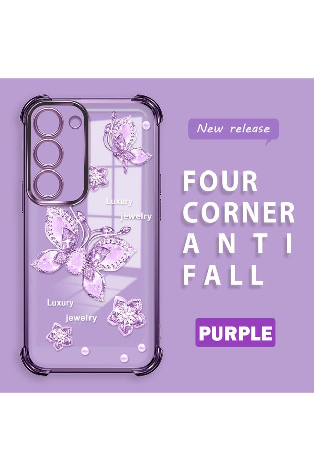 Samsung Galaxy S23 Compatible Transparent Back Four Corners Reinforced Impact Protection Silicone Case