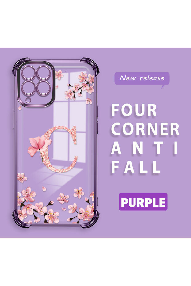 Samsung Galaxy M33 Compatible Transparent Back Four Corners Reinforced Impact Protection Silicone Case