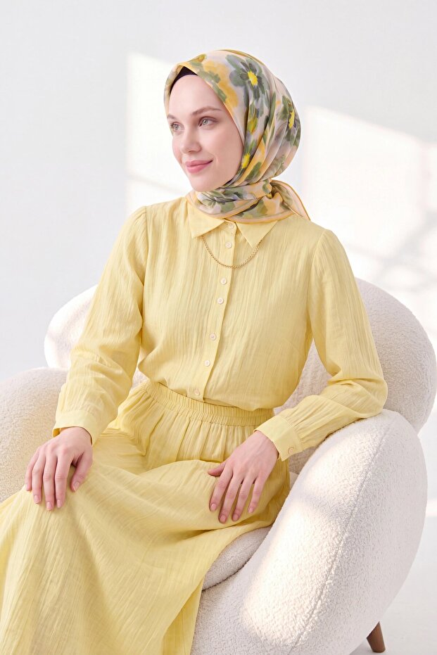 Soft Scarf Fleur Yellow