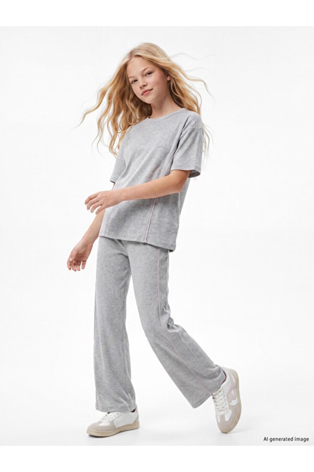 Rmz Gi̇yi̇m Farkiyla Girls' T-Shirt and Pants Set