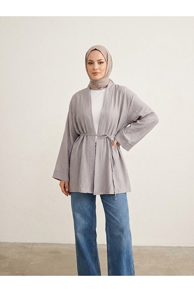 Strawberry Cardigan-Light Gray