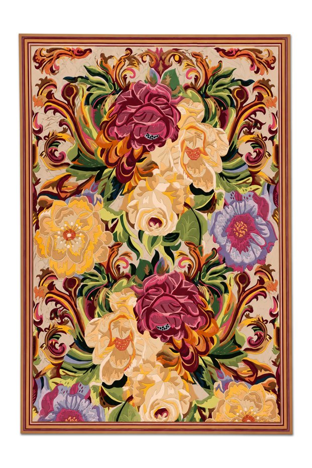 Sdt Traditional Patterned Modern Woven Base Decorative Carpet Sdtamor2944