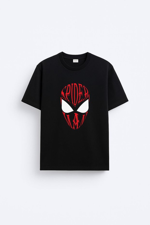 Spider-Man Brand New Day Spider-Man Printed Cotton Black T-Shirt T-Shirt