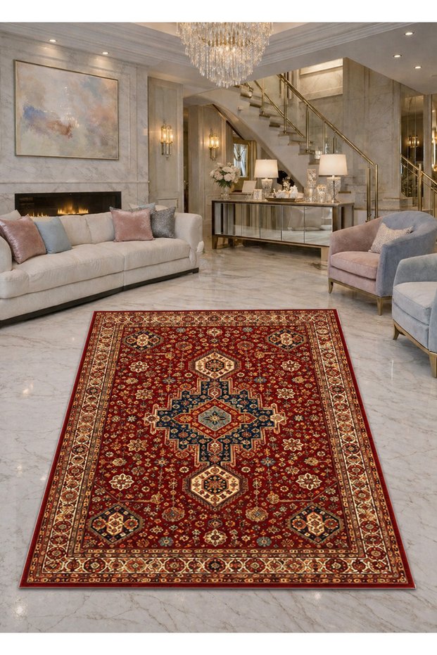 Sdt Mixed Patterned Modern Woven Base Decorative Carpet Sdtamor1317