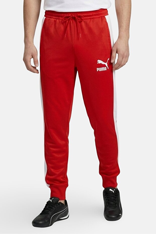 Men Slim Fit Training Track Pants, Red