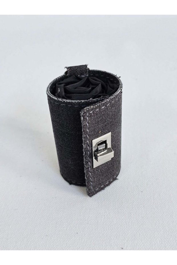Keychain Bag - Black Denim