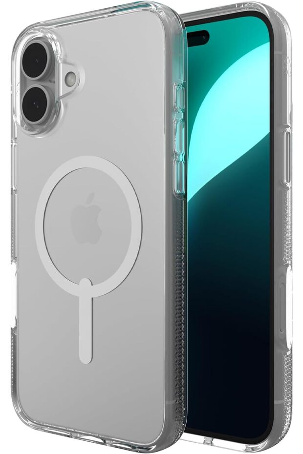Crystal Palace Lite Snap Case for iPhone 16 Plus – MagSafe Compatible, Graphene Reinforced, Ultra-Thin, Shockproof, Anti-Yellowing & Scratch-Resistant (Clear)