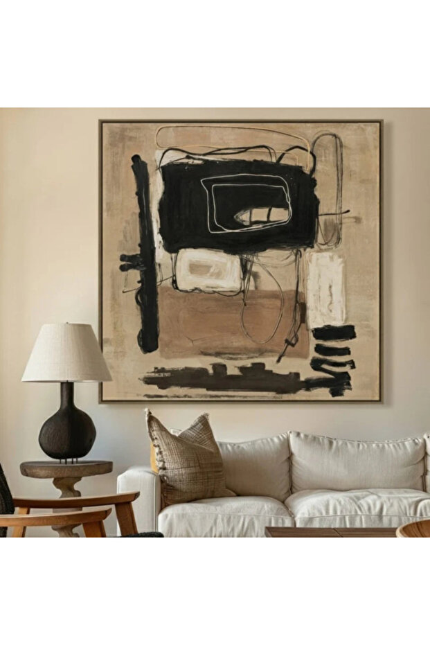 لوحة حائط ببرواز - 100×100 سم - 151593H