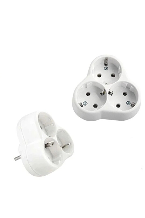3-Outlet Socket - Papatya Model - Multiple Group Socket