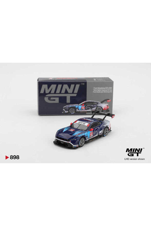 1:64 Ford Mustang Gt3 # 64 Ford Multimatic Motorsports 2024 Imsa Daytona Mgt00898