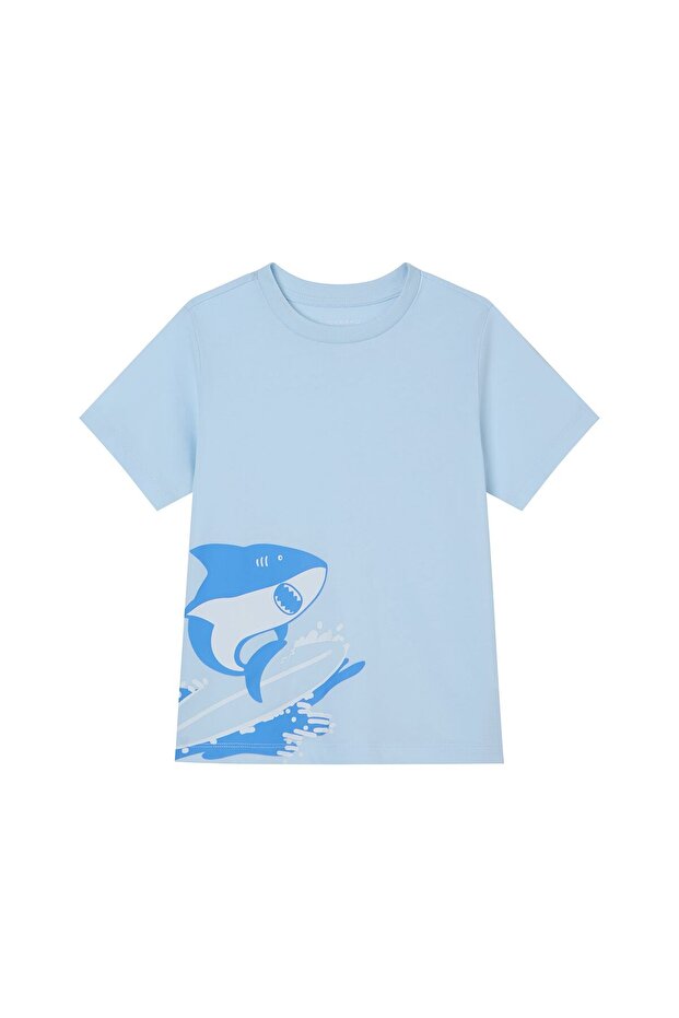 Kids' Nice To Eat You Printed Cotton Tee