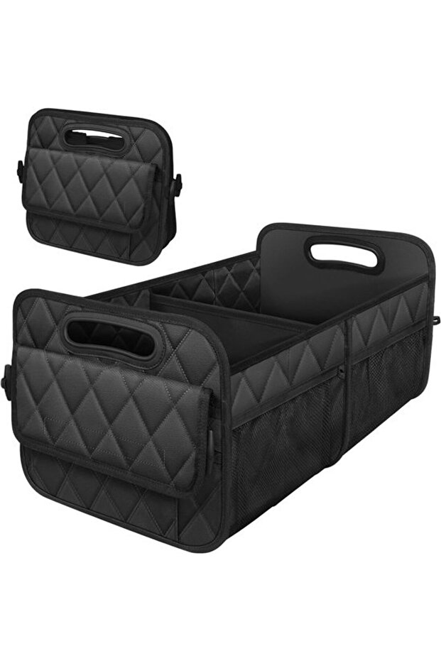 Multifunctional storage basket - Car trunk storage box - Foldable car storage box