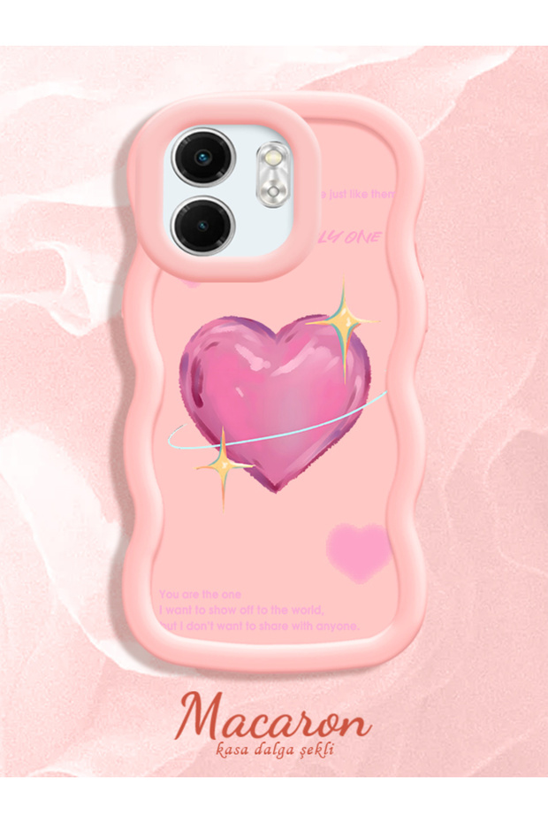 Infinix Smart 9 Compatible Silicone Phone Case with Sweet Pink Heart Motifs, Three Color Options