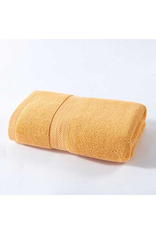 Towels - 2-pack, 100% cotton, quick-drying, highly absorbent, soft to the touch, yellow + brown.