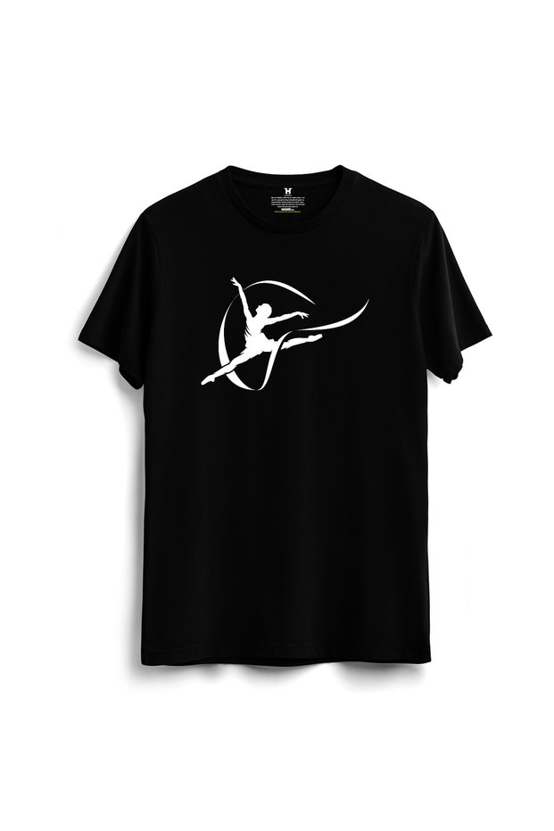 Gymnastics Printed Cotton T-Shirt Gymnastics Gymnastic T-Shirt Training
