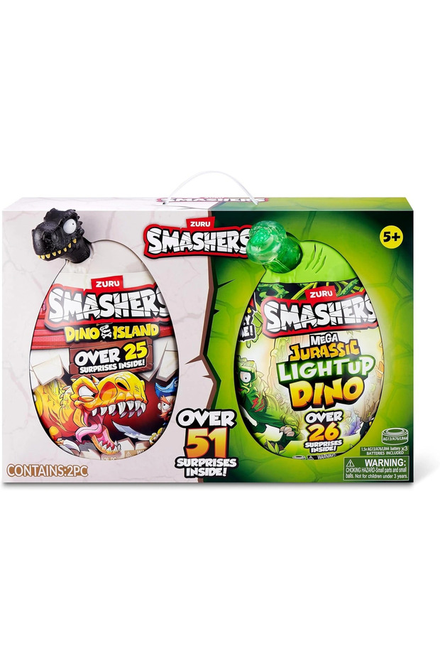 Smashers Mega Dino Combo 2-Pack – Over 51 Surprises!