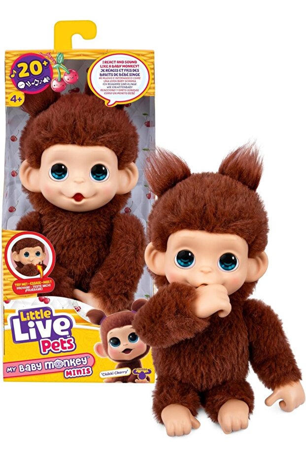 Little Live Pets My Baby Monkey Minis - Chikki Cherry
