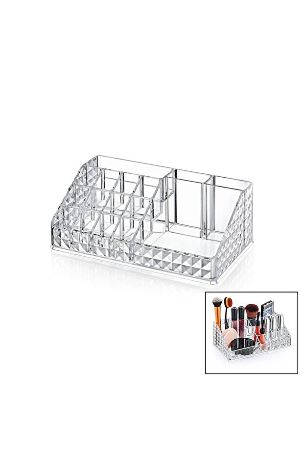 Krc-200-020 Diamond Classic Makeup Organizer 12.5X22X7.7Cm 16-Section 12++2+1+1
