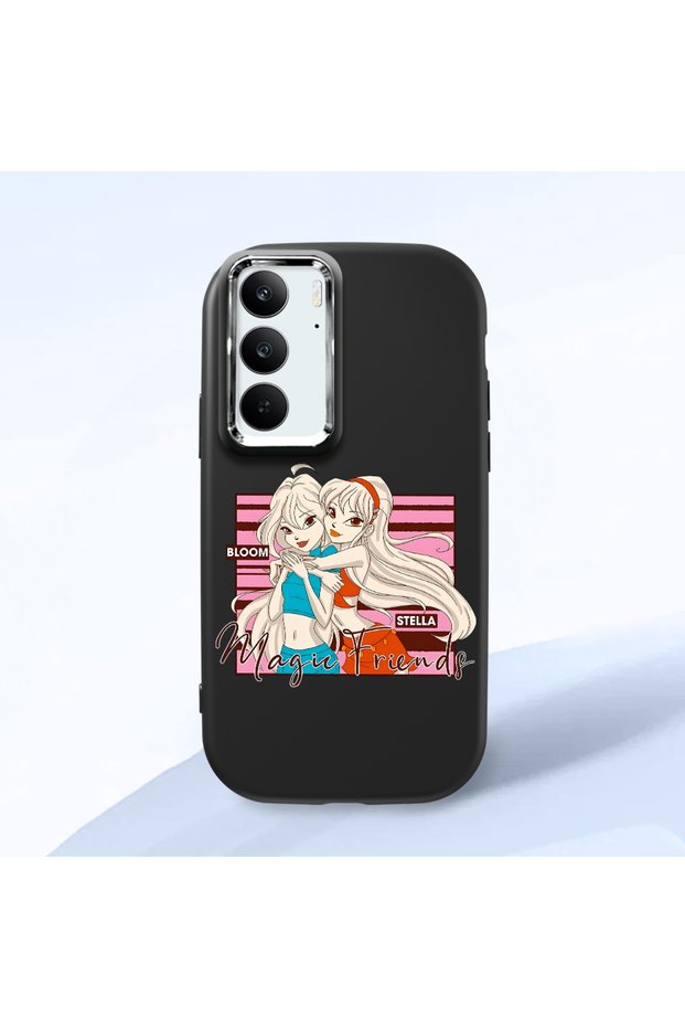 Realme C75 4g Compatible Shock-Absorbing Camera Protected Black Silicone Case
