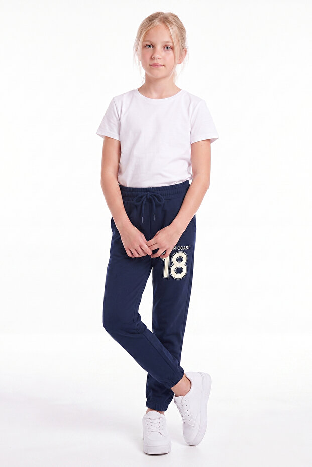 Girl's Double Pocket Colorful Sweatpants