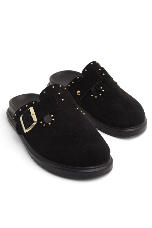 Women's Suede Orthopedic Sole Adjustable Buckle Daily Comfortable Stylish Thick Sole Troc Sabo Slippers