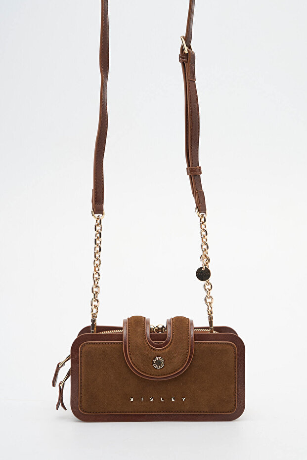 Women's Crossbody Bag Suede Taba Sly465