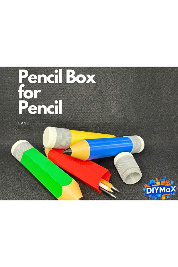 Pencil Holder Box Organizer with Lid Desktop Stationery Organizer