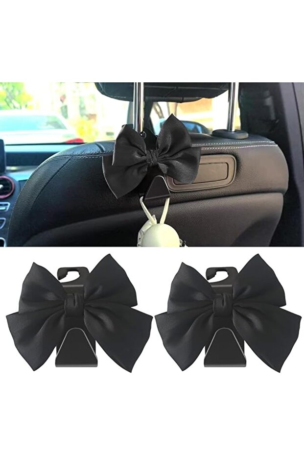 2 Pack Car Seat Headrest Hook Auto Interior Storage Organizer Hooks Back Seat Hanger for Handbag Clo