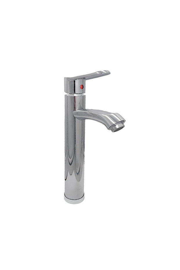 Chrome High-Post Mixer Faucet for Washbasins