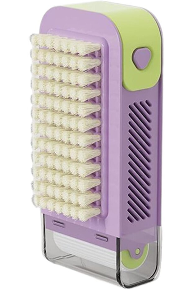 Multi-Purpose Soap Container with Scrub Brush 1 Pcs, All-in-One Shoe & Dishwashing Brush – for Cloth