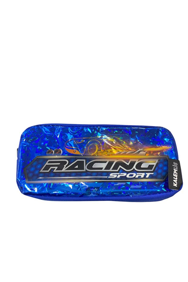 Patterned 2-Compartment Pencil Bag for Boys