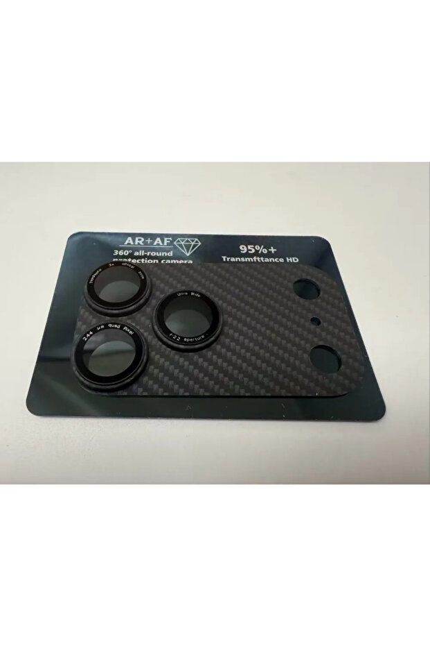 For iPhone 17 Pro black Kevlar Carbon Fiber Full Camera Lens Protector Glass Cover for IPhone 17 Pro