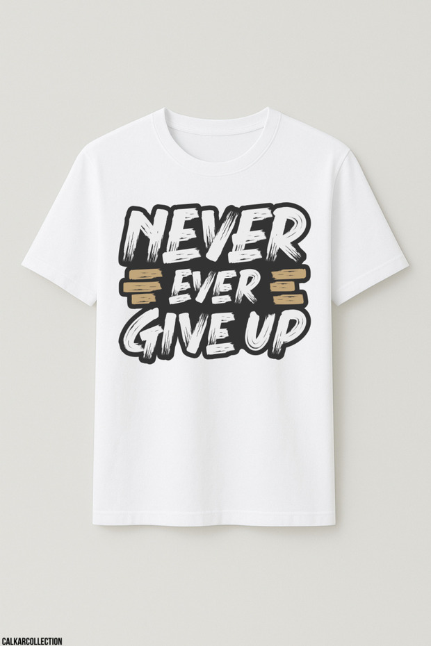 Unisex Oversize Never Ever Give up Tshirt