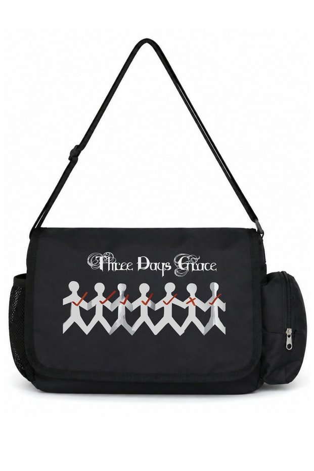 Three Days Grace Rock Metal Music Band Printed Unisex School, Sports, Office Multi-Purpose Messenger Bag
