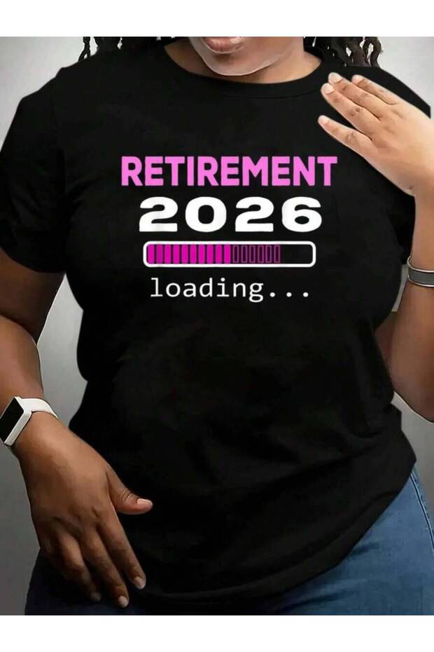 تي شيرت برسومات سوداء مضحكة للتقاعد 2026، عد تنازلي للتقاعد، العودة إلى المدرسة