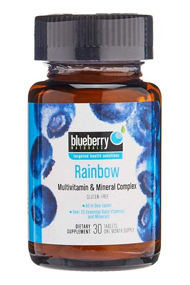 Rainbow Multivitamin & Mineral Complex Tablets, 30 Count