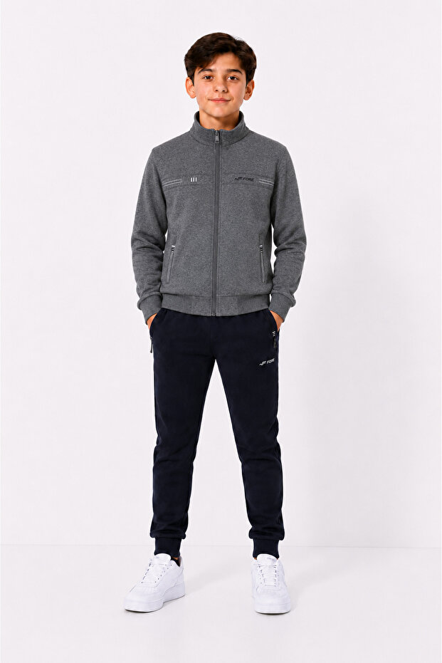 Kids boys 2-piece fleece tracksuit set