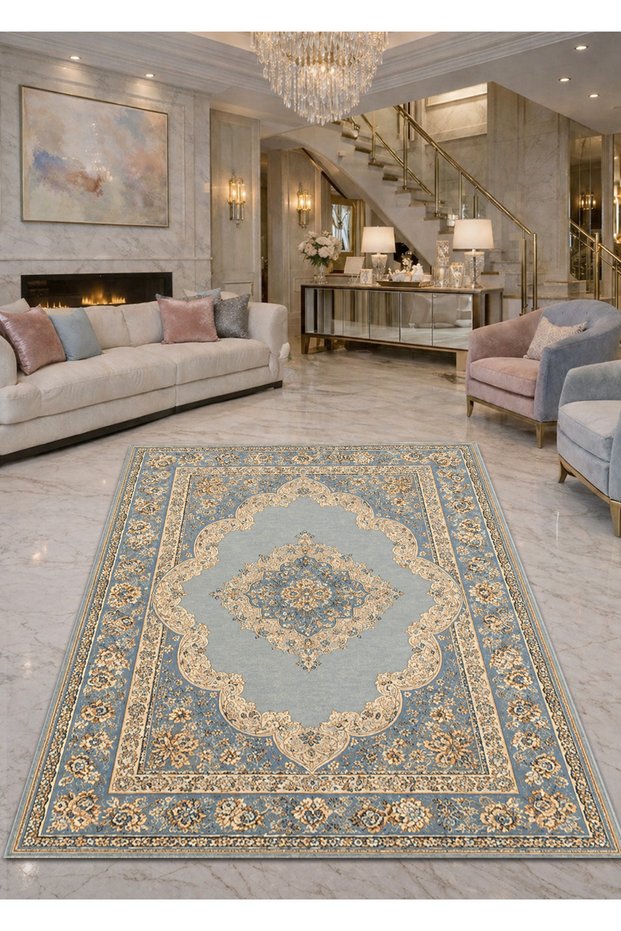 Sdt Mixed Patterned Modern Woven Base Decorative Carpet Sdtamor1462