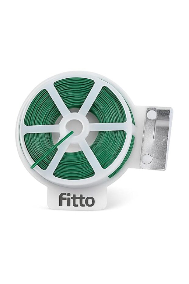 Fitto Green Twist Tie Roll - 30 Meters (100 Feet) for Securing Plants and Cables