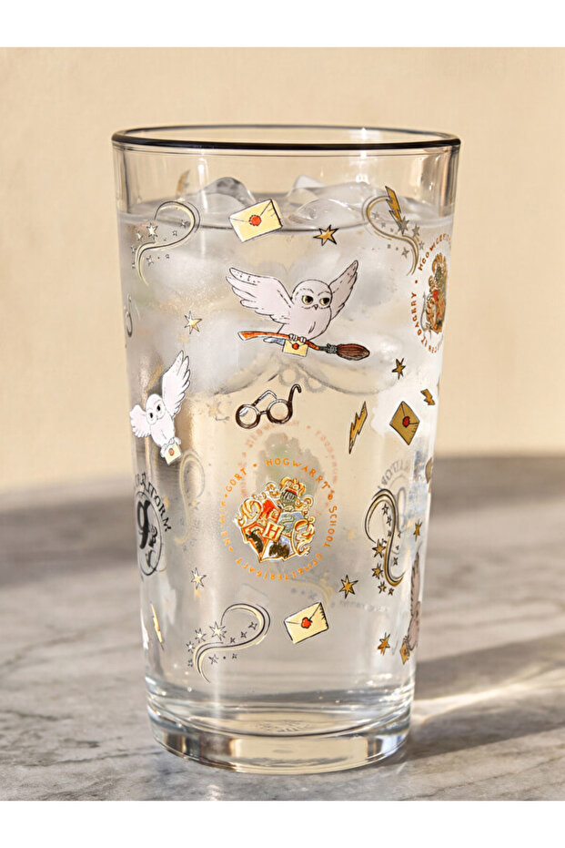 Rmz Gi̇yi̇m Farkiyla Harry Potter Printed Glass Cup 550 ml