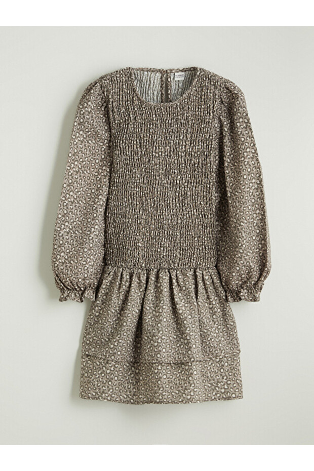 Esvab • Modern & Distinctive Zero Roba Collar Embroidered Girls' Dress