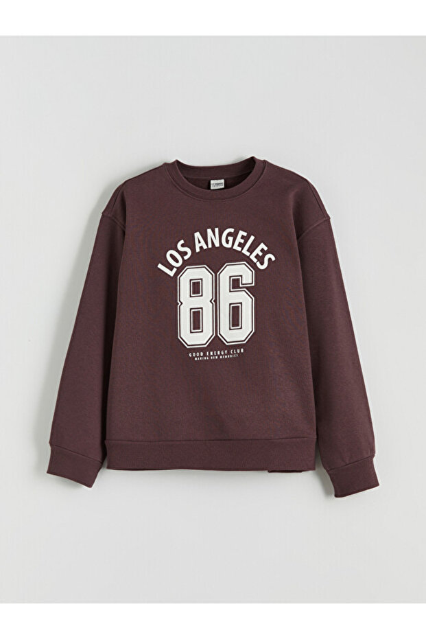 Esvab • Modern & Distinctive Los Angeles Printed Thick Sweatshirt for Girls