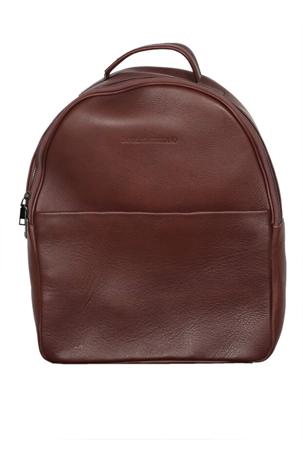 Genuine Leather Backpack with Laptop Compartment