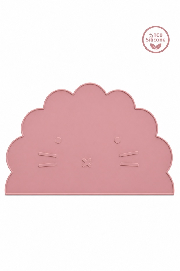 100% Silicone Baby Feeding Mat Easy to Clean Feeding Mat Pink