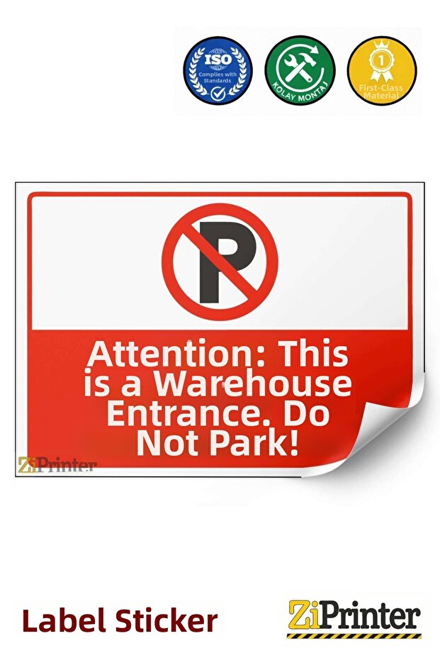 Unauthorized Persons Cannot Enter the Boiler Room Isg Warning Sign Sticker 15X21 cm