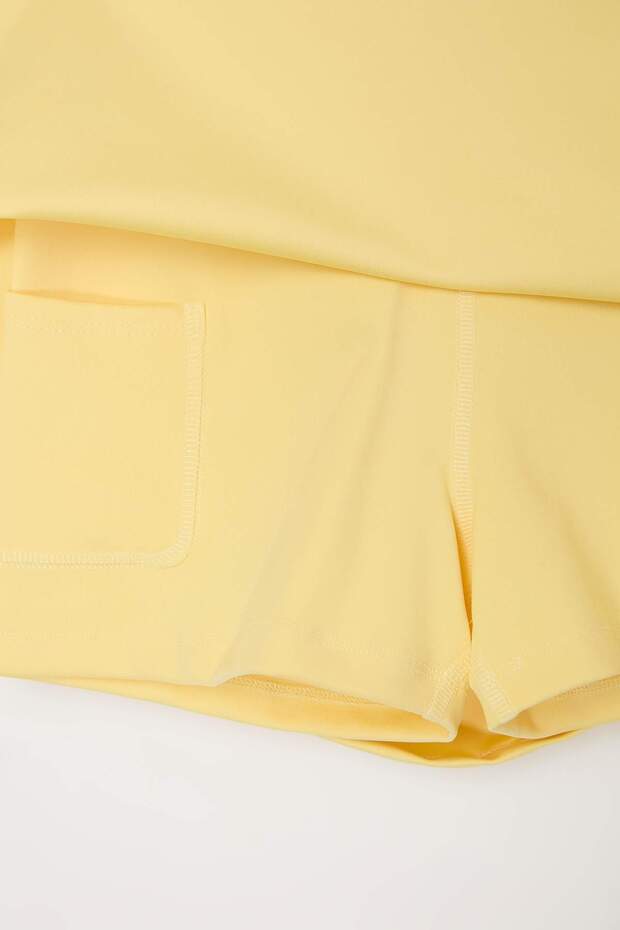 Sarı Dalgıç/Scuba Şort Etek Şort & Bermuda THMSS23SR00013 - 7