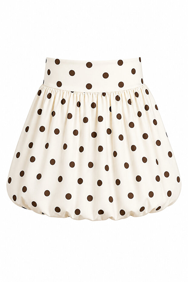 Polka Dot Mini Balloon Skirt