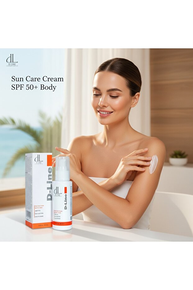 D Line, Body Sun Cream, Spf 50, Daily Skin Care, Fast Absorption, Long Effect.