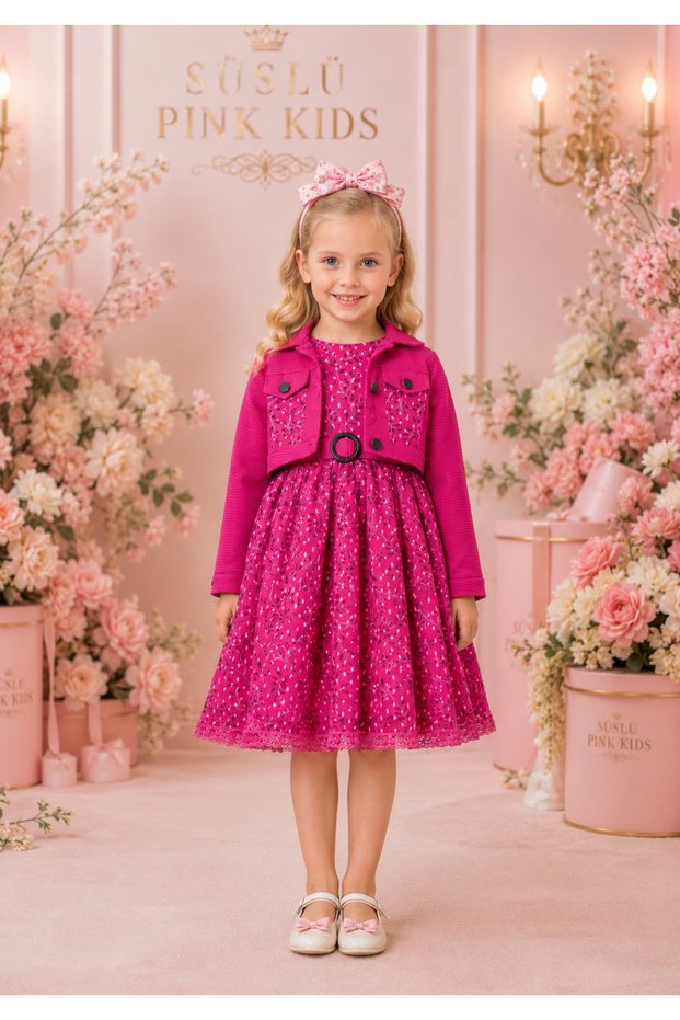 Girls' Pink Holiday Dress