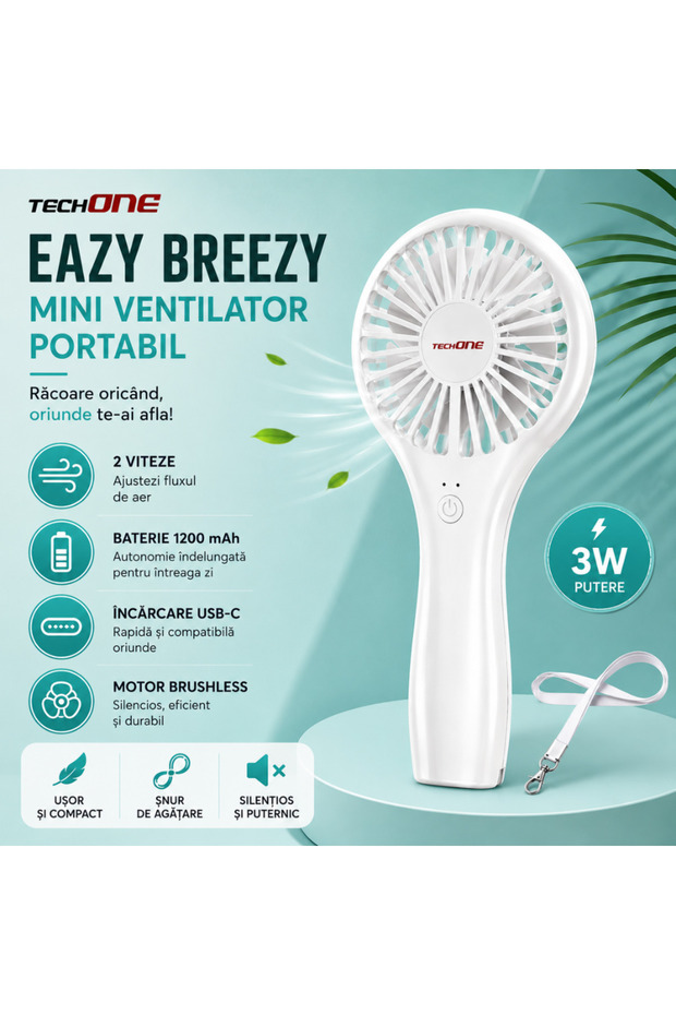 Mini ventilator portabil Eazy Breezy - 4